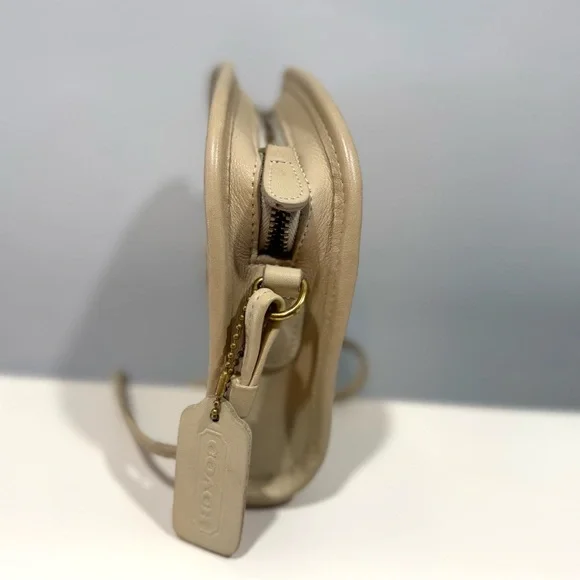 Coach Abbie Vintage 90’s Crossbody Leather Bone off white - Picture 5 of 12